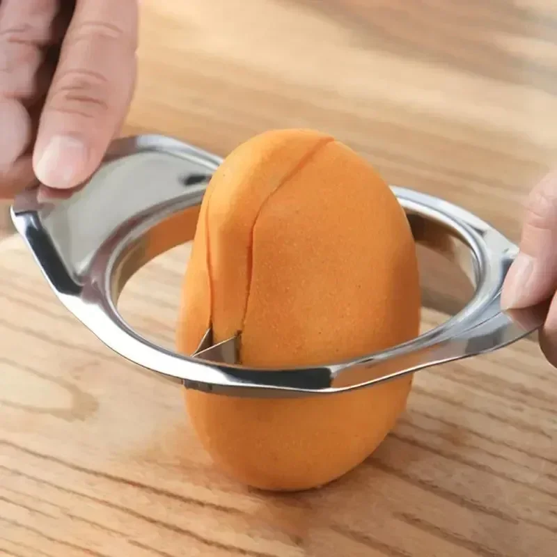 Herramientas de conveniencia de cocina, cortador de Mango, herramientas divisorias de frutas, cuchillo para Mango, mangos Corer, rebanador de Mango de acero inoxidable, pelador, Gadgets - imagen 4