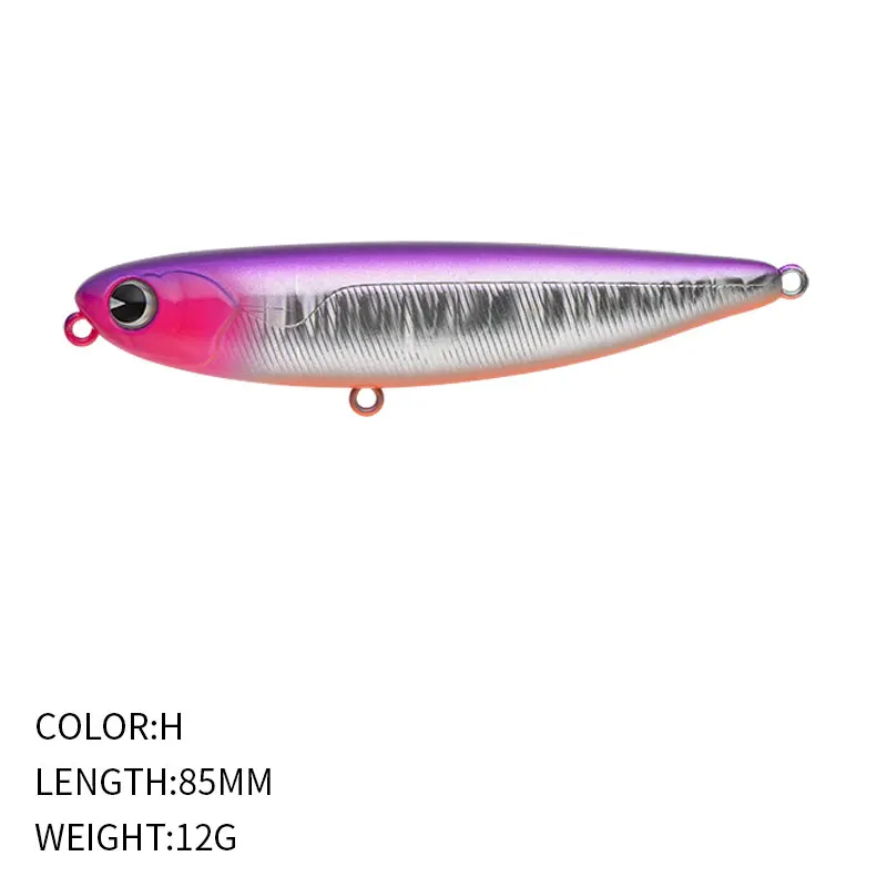 Señuelo de Pesca Artificial, cebo de lápiz Topwater de 85mm y 12g, Stickbait flotante, Walk The Dog, lubina, trucha, Wobblers Isca - imagen 5