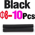 8 mm 10 piezas negro
