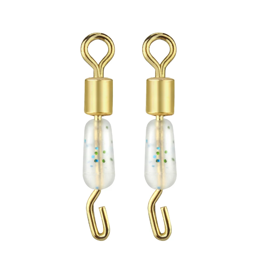 DNDYUJU-anillo sólido giratorio de rodamiento de bolas, Conector de enlace rápido, gancho de pesca con enganche, accesorios de pescado a presión, 50 piezas - imagen 5