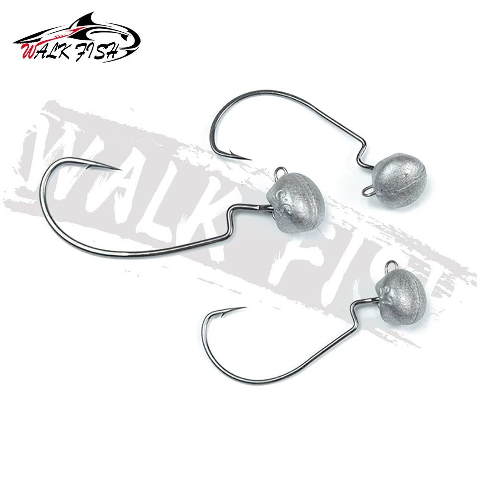 WALK FISH Wobble Ned Rig Jig Head con púas – anzuelo para vinilo - imagen 4