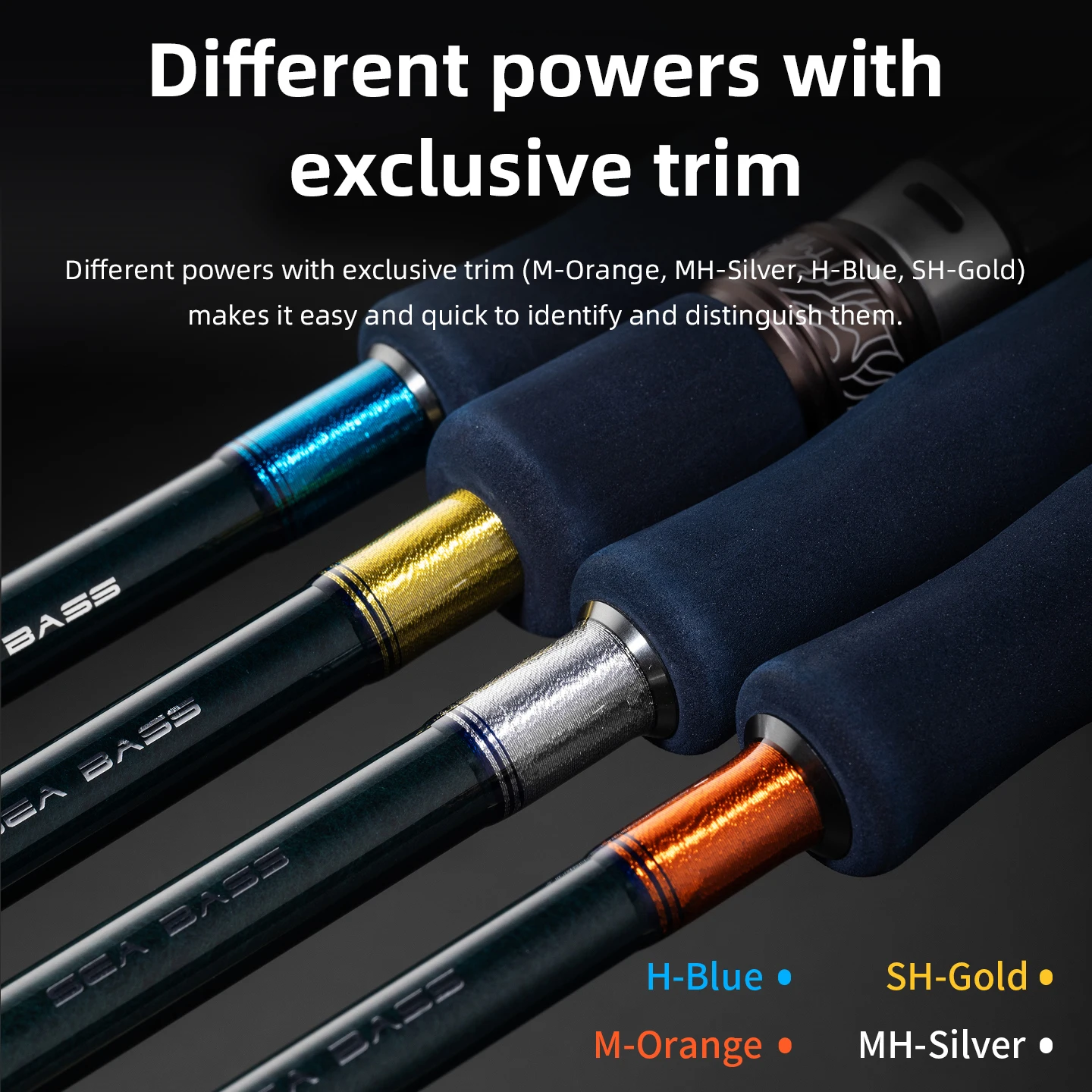 Caña de lubina Ecooda Cian Blue ECBNB – Evolucionada para spinning - imagen 5