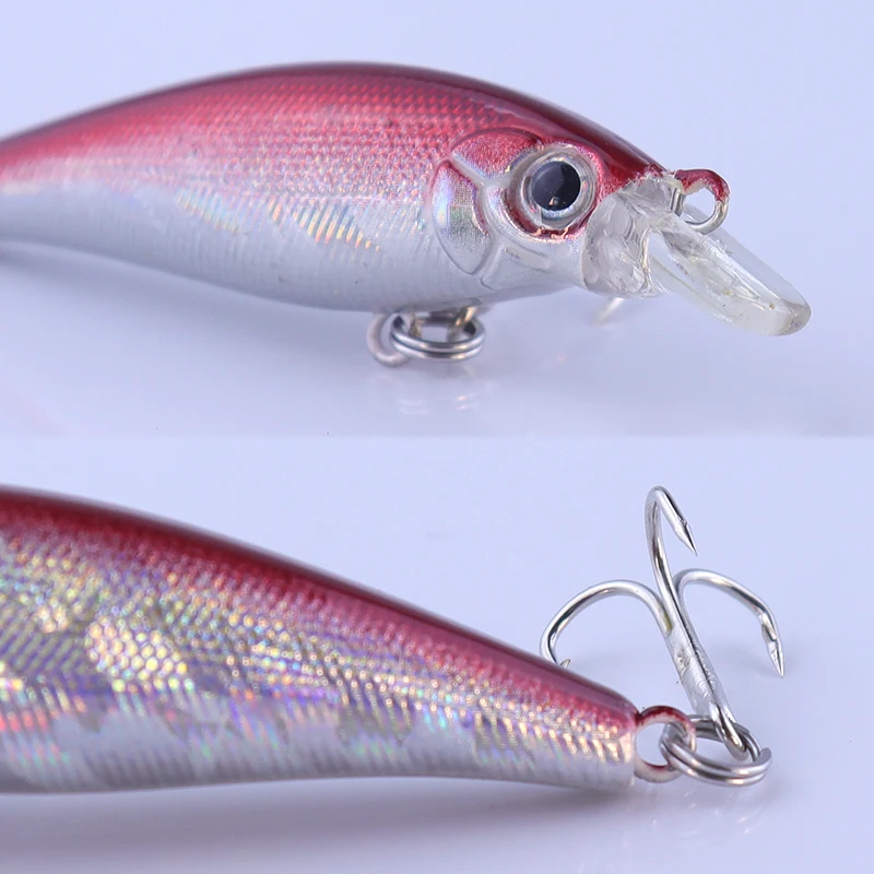 Señuelo de pesca de 7g y 7,5 cm con cuentas integradas, anzuelos triples, cebos duros artificiales, señuelo biónico realista para pesca en mar y río - imagen 4