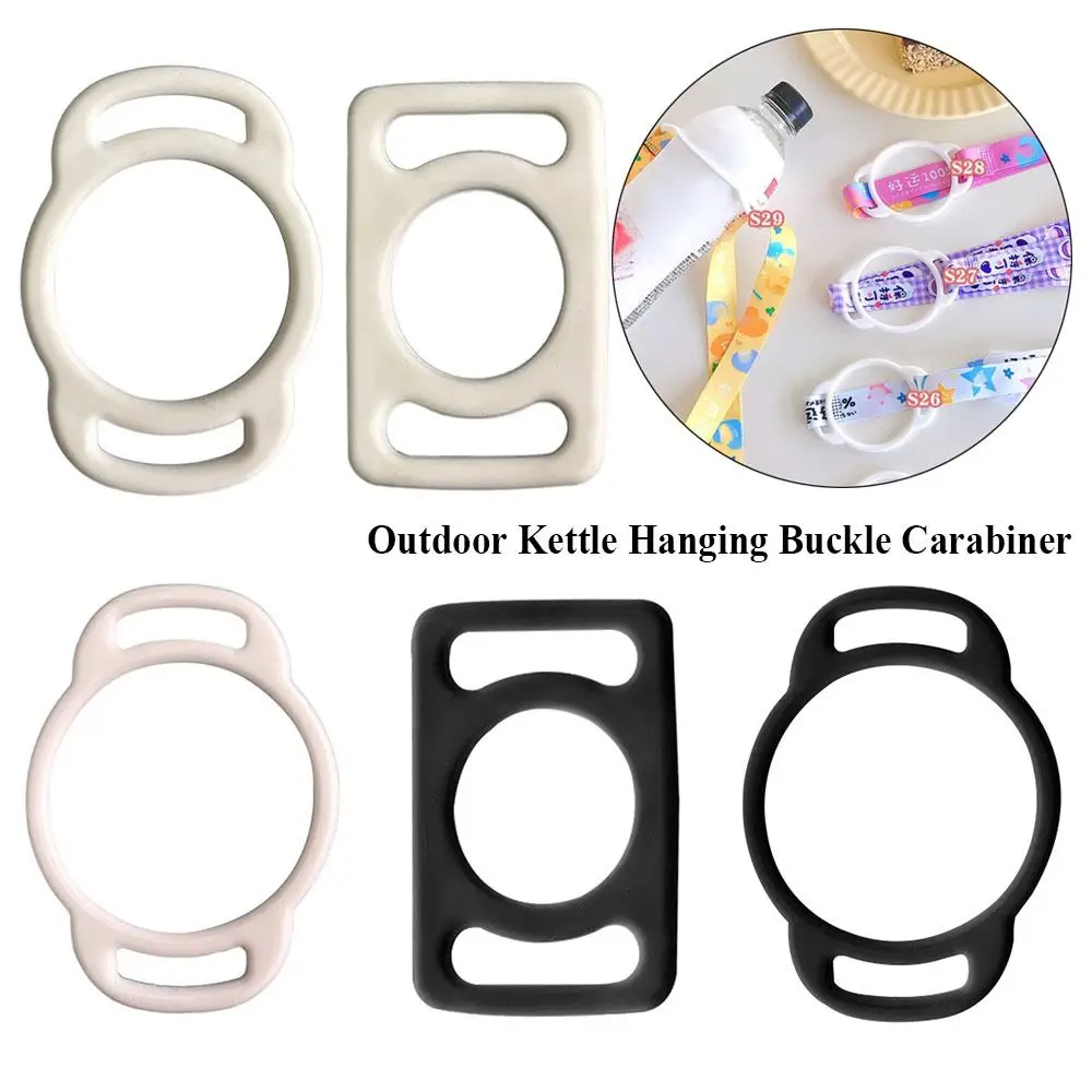 Hebillas de goma para herramientas de senderismo, gancho para hervidor de agua, hebilla colgante, soporte para botella de agua, mosquetón para exteriores, hebilla para hervidor deportivo - imagen 2