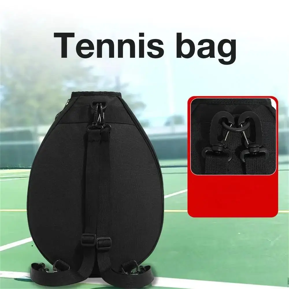 Bolsa para raquetas de tenis de gran capacidad, impermeable, correa ajustable, mochila para raqueta, organizador con cierre de cremallera, bolsa deportiva para raqueta - imagen 4