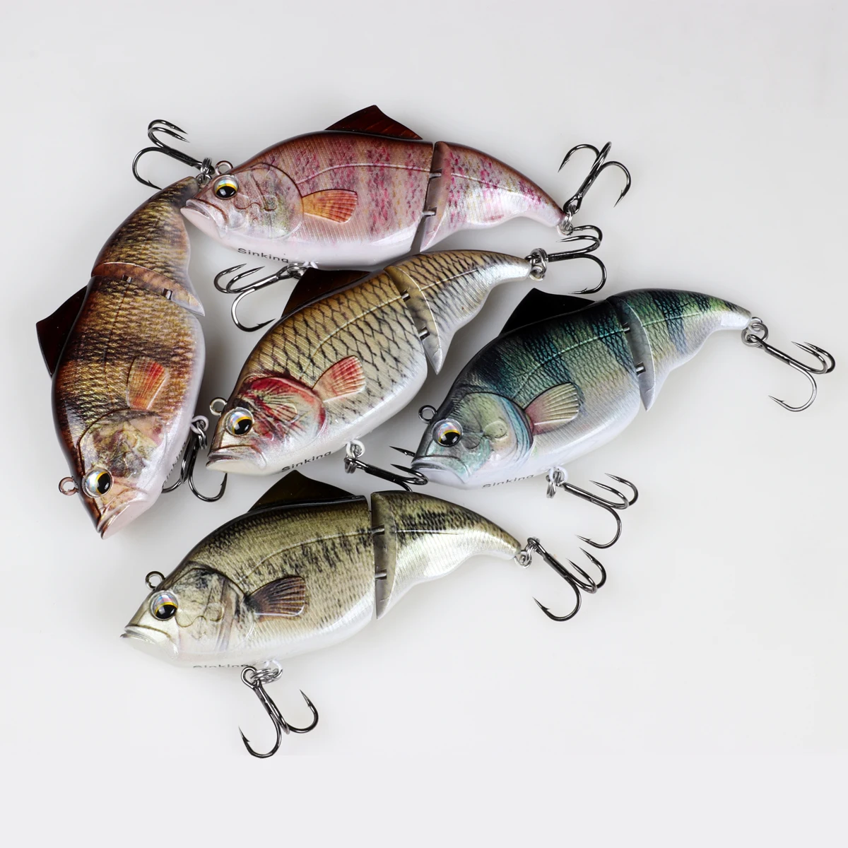 Johncoo-señuelo de pesca de 2 secciones, cebo de pesca flotante y hundido, wobblers para depredador, aparejos de pesca - imagen 3