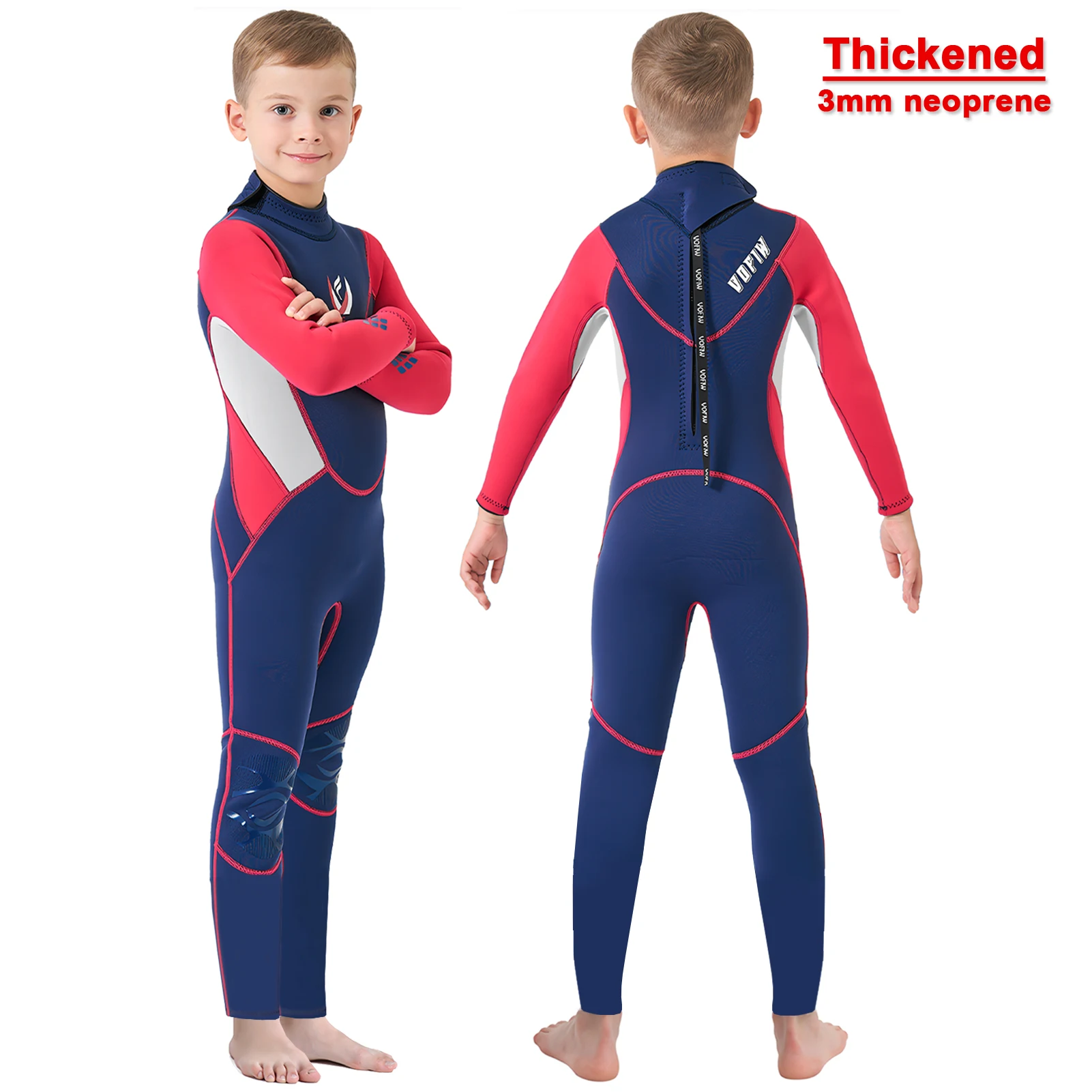 Neopreno infantil manga larga 3mm con protección UV para pesca - imagen 5
