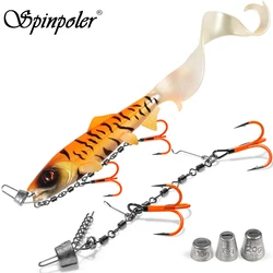 Spinpoler Swimbait blando con aparejo Stinger para trucha y lucio