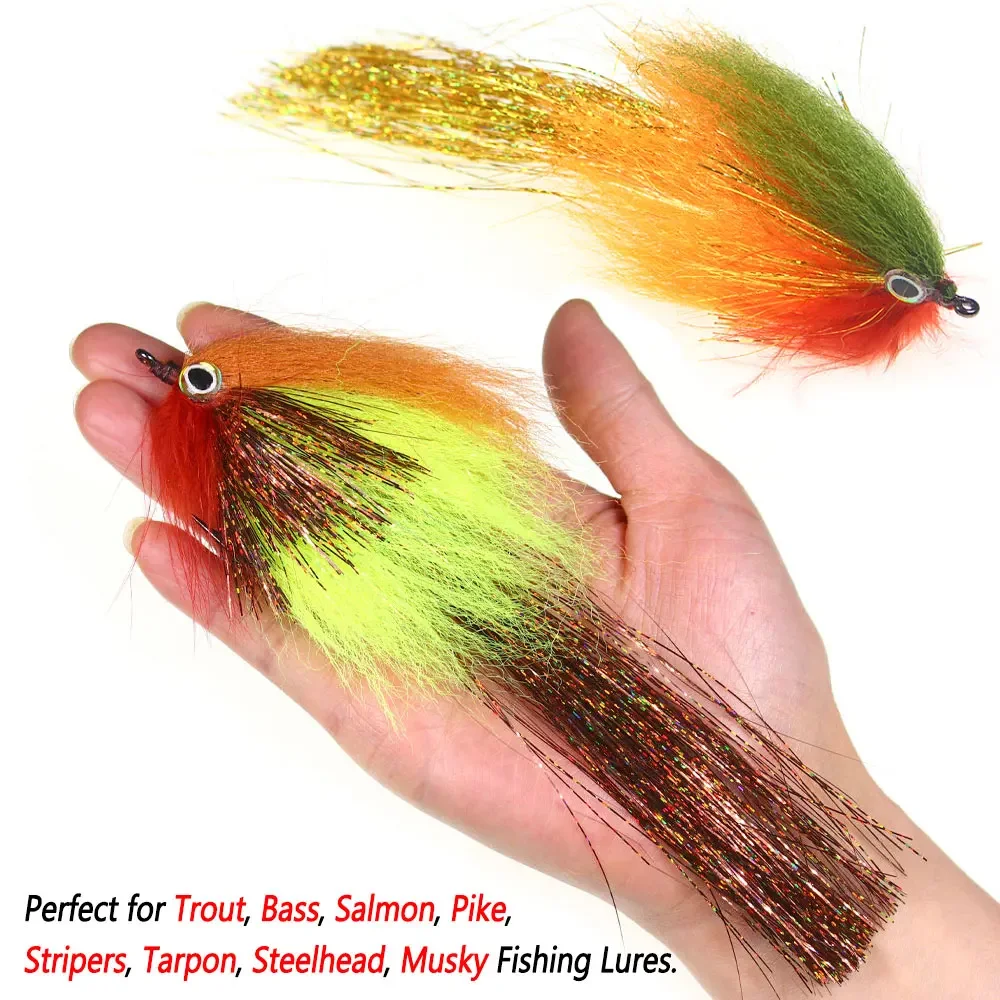 Bimoo Serpentina Marabú – Mosca Streamer para Lucio y Trucha - imagen 5