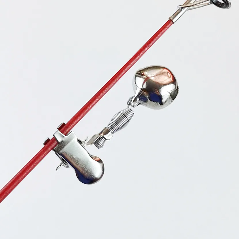 Campana de Metal para caña de mar, alarma antipesca, abrazadera de punta de caña, señuelo de mordida de pez, equipo de anillo de alarma - imagen 4