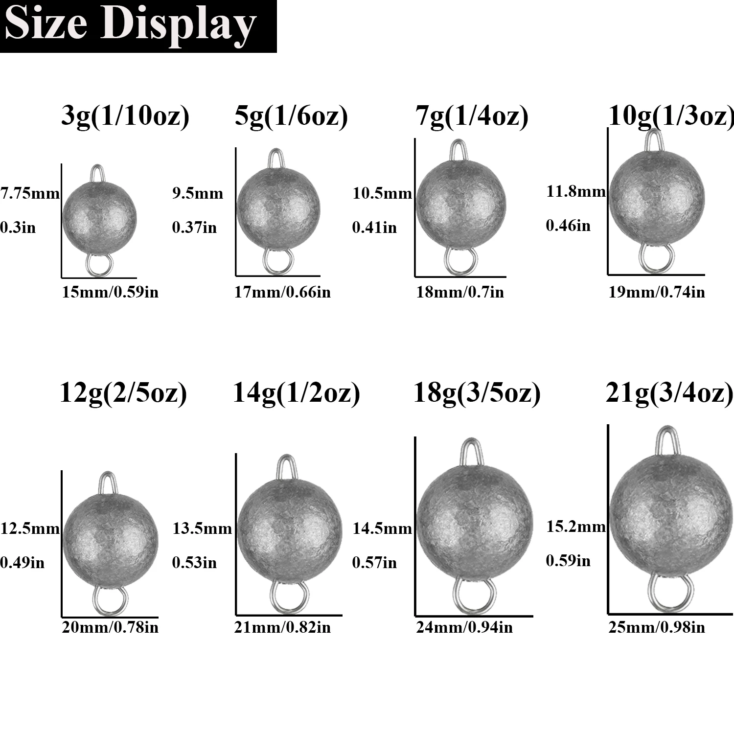 10 unids/lote pesas de pesca plomos 3g 5g 7g 10g 12g accesorios de aparejos de pesca de carpa - imagen 2