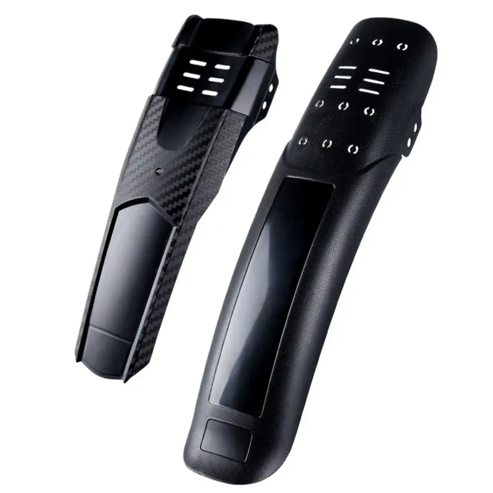 Guardabarros de plástico duradero para bicicleta de montaña, alas delanteras y traseras negras, accesorios para ciclismo