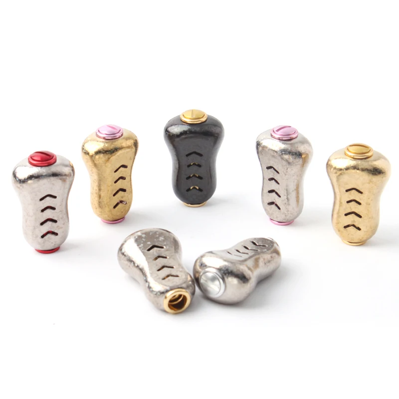 Ruke, 1 pieza, perilla de mango de carrete de pesca, traje de aleación de titanio Da/Shi longitud 43,5mm 8,3g, incluye 2 uds. De rodamientos, 4 Uds. De arandelas, accesorios DIY - imagen 3