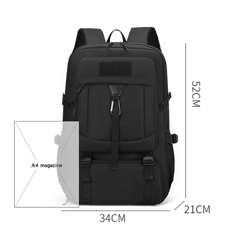 Mochila de pesca táctica al aire libre, gran capacidad, transpirable, versátil, para senderismo, escalada, equipaje de viaje al aire libre, mochila - imagen 3