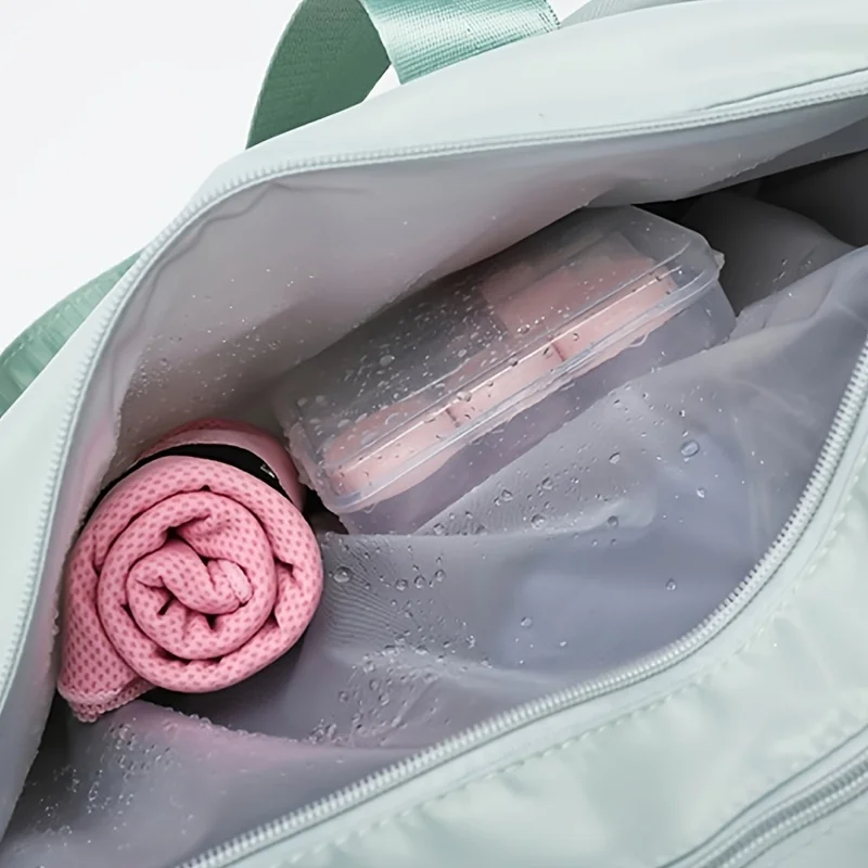 Bolsa de gimnasio de gran capacidad, bolso de viaje para mujer, bolso deportivo seco y húmedo, bolso de natación, hombro, fin de semana, Fitness, bolsas para zapatos de Yoga - imagen 4