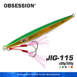 Obsession J115 Jig metálico vertical – Hundimiento rápido para lubina