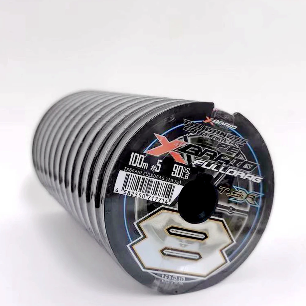 Línea de pesca Original YGK X-BRAID FULLDRAG TSR X8, 100m/300m/1200m, línea de PE 60LB/70LB/90LB/100LB/180LB, línea de pesca de mar japonesa - imagen 5