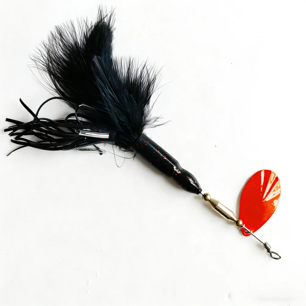 Spinnerbucktail Metálico para Lucio – Plumas Artificiales Vibrantes - imagen 5