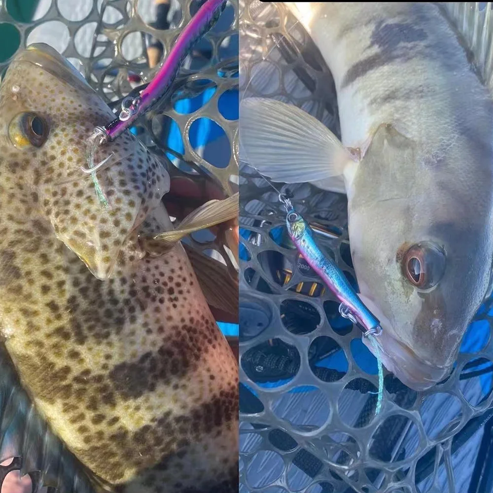 Plantilla de Metal 3D Shore Jigging 20G30G40G60G80G, señuelo de pesca de agua salada fundido de arrastre de paso lento, cebo Artificial para atún Mahi Marlin - imagen 4