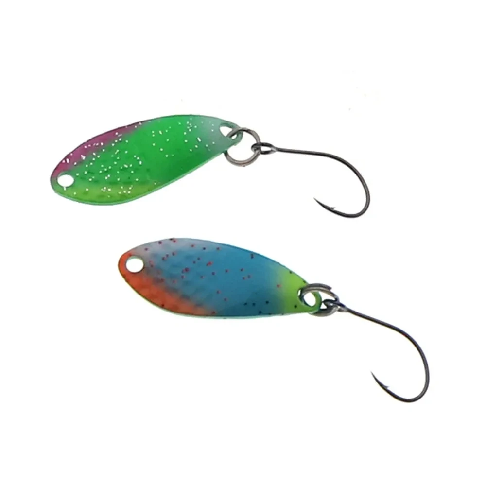 Cuchara de pesca ultraligera, cebo Artificial de agua dulce, trucha, Lures1.5g, 25mm, colores UV - imagen 2