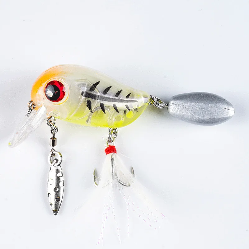 Crankbait-señuelo de Pesca de 5cm y 8g, cebo duro Artificial flotante, Wobblers de calidad, Lucio, aparejos de Pesca, 1 unidad - imagen 2
