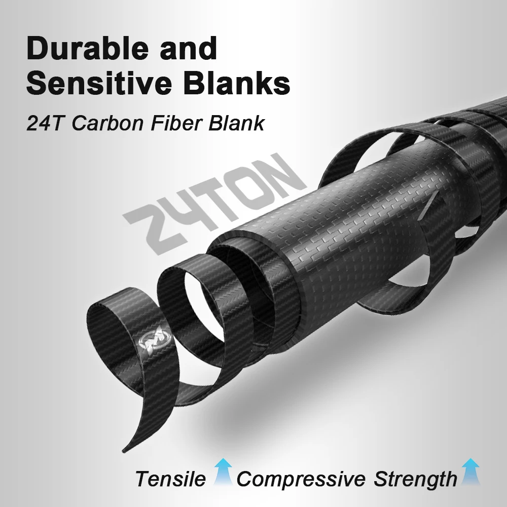 Varilla de fundición CAST Mifine DREAM 24T fibra de carbono CW 20-60G puntas tubulares de potencia H para postes de pescado de lubina giratorios de agua dulce y salada - imagen 5