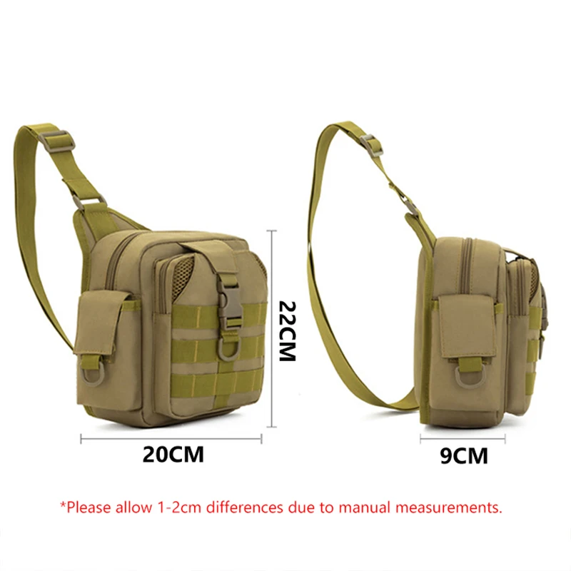 Bolsa de aparejos de cintura para caña de pescar para hombre, bolsas cruzadas de hombro de viaje al aire libre, paquete de señuelos de pescado, almacenamiento de engranajes, paquete de transporte fácil XA4G - imagen 5