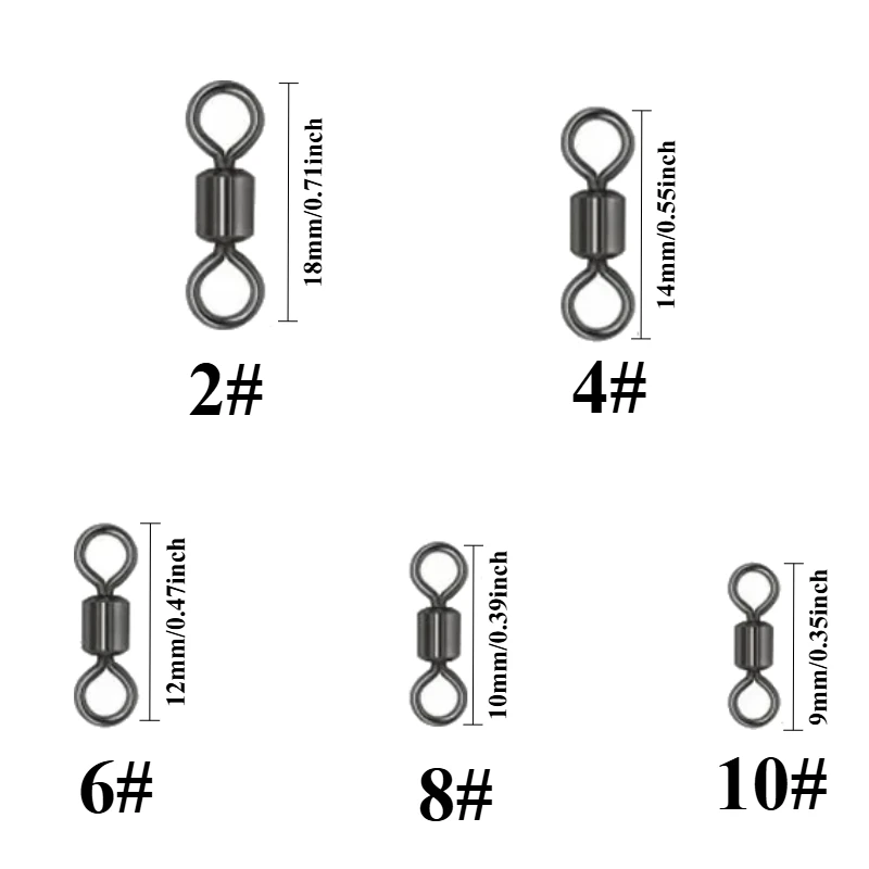 Giratorios con rodamiento de acero inoxidable para carpa - imagen 4