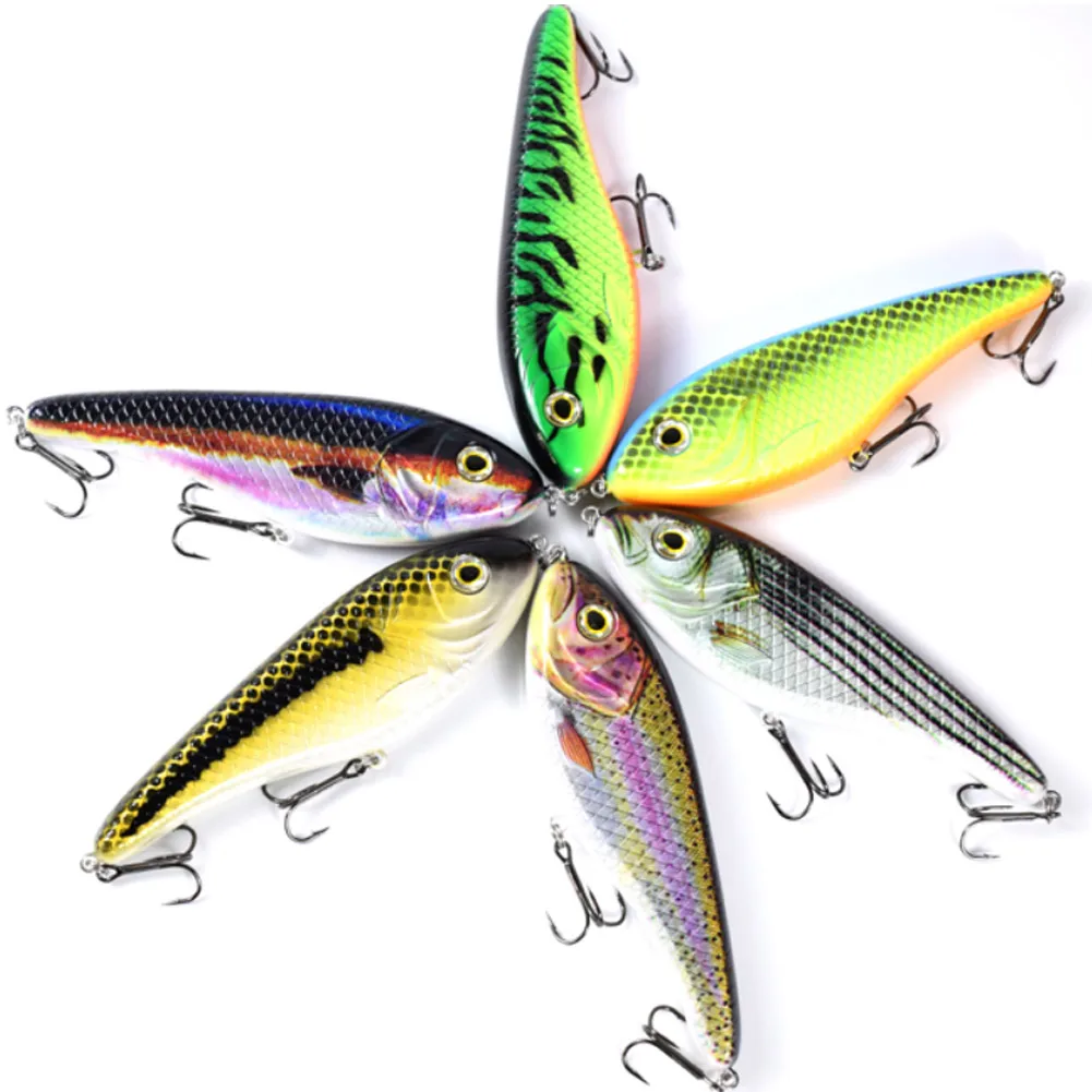 Jerkbait hundimiento lento para lucio, señuelo duro Jerk - imagen 4