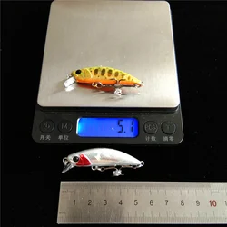 Tsurinoya 12 Uds 5cm 5g hundimiento Minnow Wobblers señuelo de pesca para lubina perca Lucio trucha cebo duro Jerkbait Artificial Crankbait