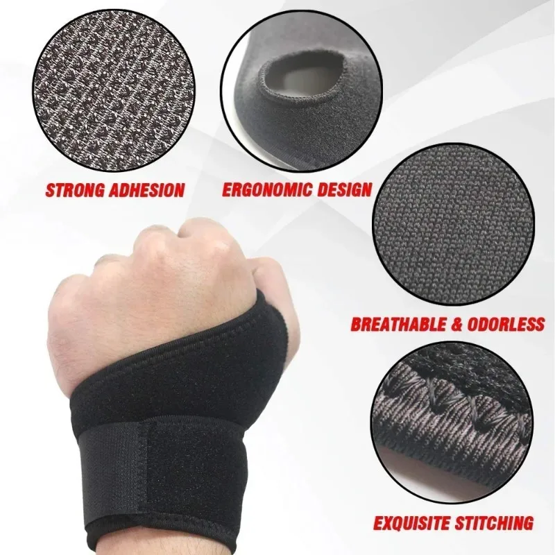 Muñequera deportiva para gimnasio, nueva muñequera, soporte para muñeca, férula, fracturas, túnel carpiano, pulseras para Fitness, 1 ud. - imagen 4