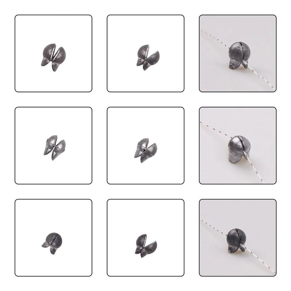 Pesas de plomo extraíbles para pesca, aparejos de pesca de carpa, 100g-3g, 200/0,8 unidades - imagen 4