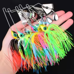 5 uds cebo giratorio Bass jig señuelo de pesca sin malezas Buzzbait wobbler chatterbait para lubina pike walleye aparejos de pesca
