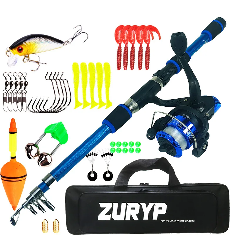 Mar Yolo cebo rueda de barra súper corta juego de aparejos de caña de pescar de gancho de cebo suave minnow para niños - imagen 5