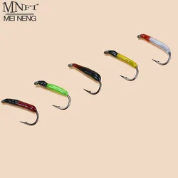 MNFT10Pcs/caja Ninfa Scud Bug gusano mosca Caddis larvas insecto cebos de hundimiento rápido trucha Señuelos de pesca