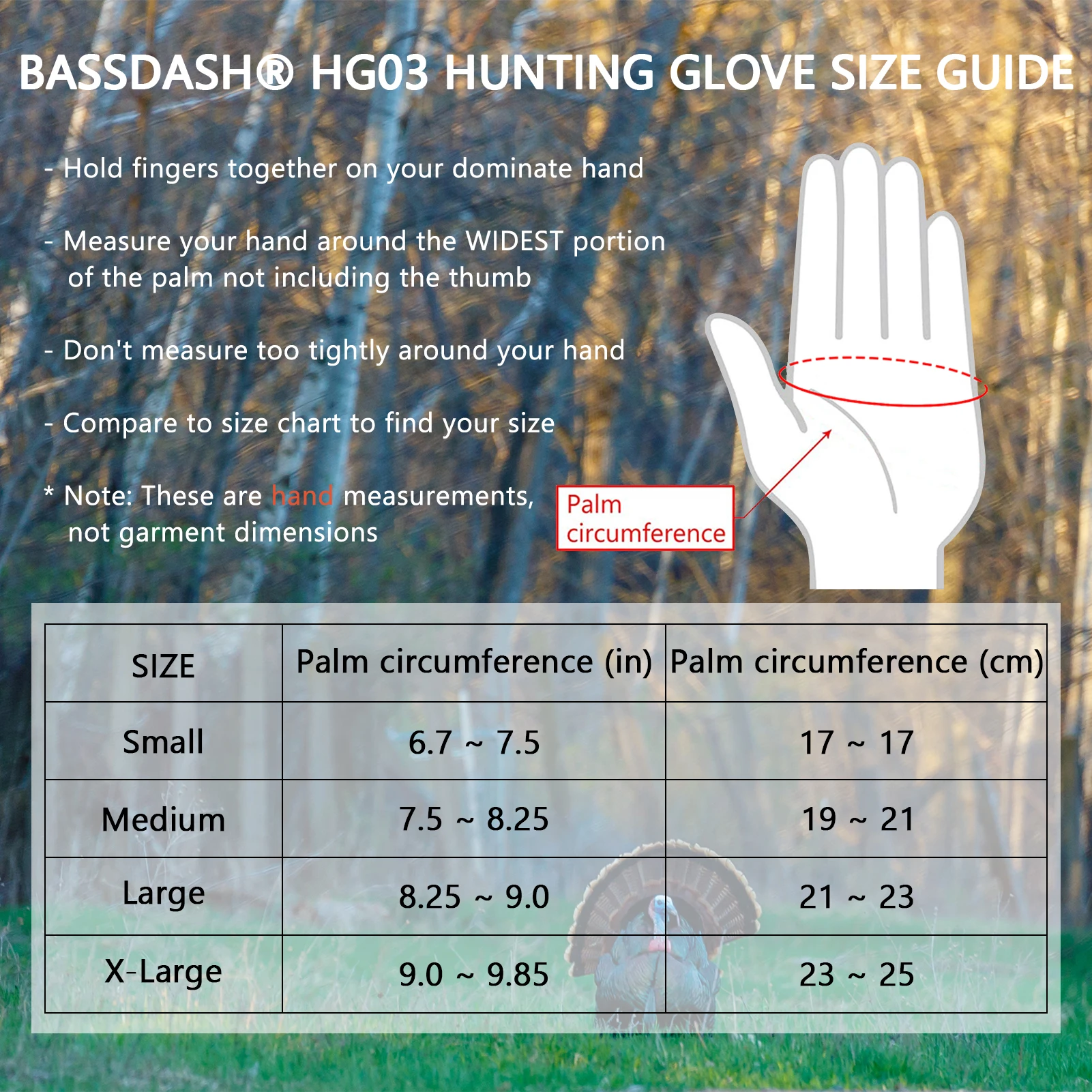 Bassdash guantes de camuflaje sin dedos Unisex, guantes de caza para hombres y mujeres, principios de temporada, clima cálido, UPF 50 +, fotografía de pesca, HG03 - imagen 2
