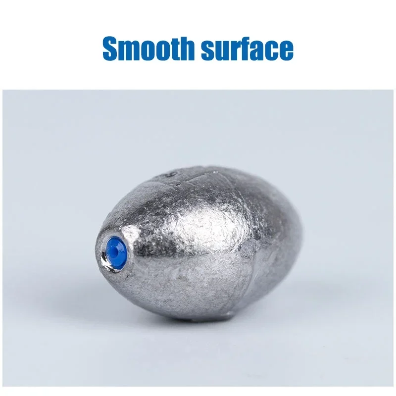 Plomo de plomo en forma de oliva, peso de pesca de plomo hueco de 1g-10g con conector de gancho de tubo de plástico, accesorios de aparejos de pesca, 10 Uds. - imagen 4