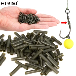 Hirisi-Kit de Tubo termorretráctil para pesca de carpa, mangas de gancho antienredos, accesorios de aparejo para el cabello Ronnie, aparejos de pesca duraderos, 100 Uds.