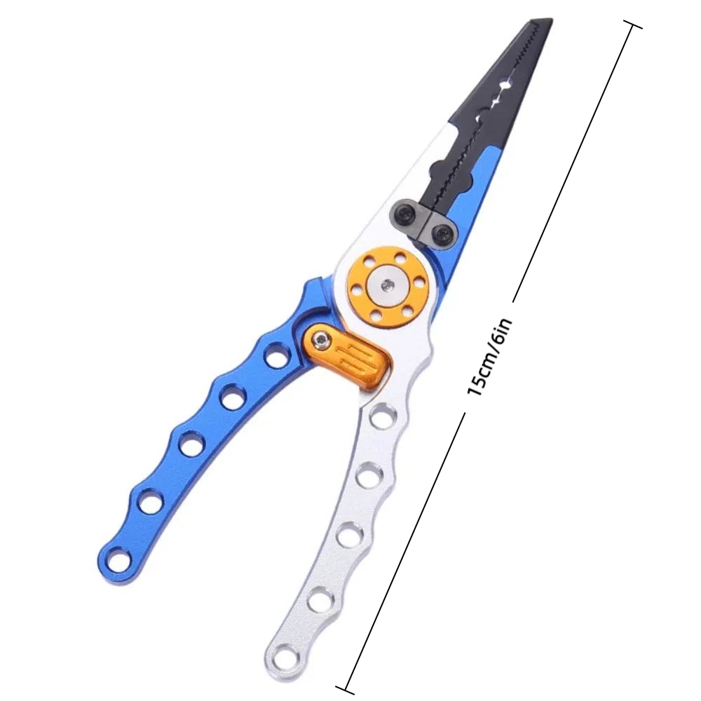 Nuevo Alicates de pesca de aleación de aluminio, alicates multiusos prácticos para quitar anzuelos, alicates de corte de línea ligeros y duraderos - imagen 5