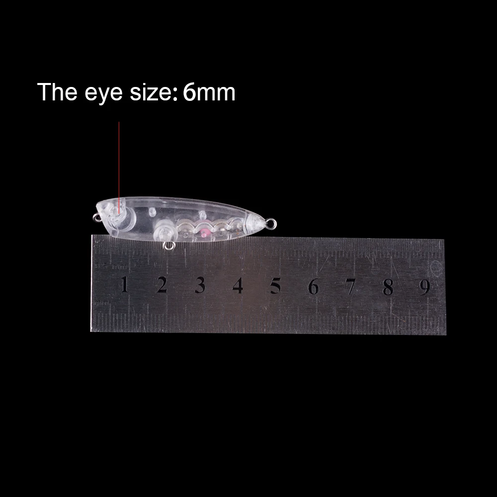 Hanlin-cebos en blanco de plástico duro, Señuelos de Pesca de Topwater, Wobblers, aparejos de pececillos de lubina, sin pintar, 10/20 piezas, 4,5 cm, 2,5g - imagen 2