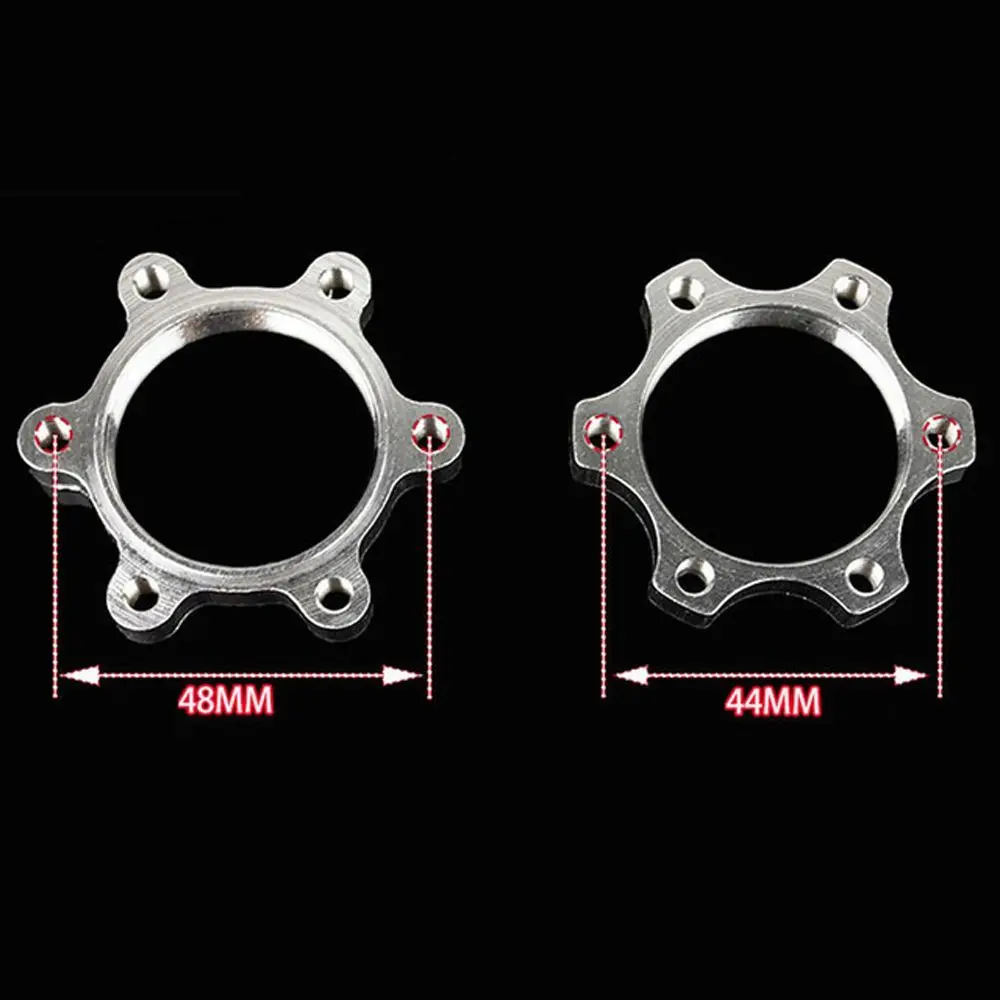 Rueda libre para bicicleta, accesorios para bicicleta, Rotor de freno de disco de 44MM/48MM, frenos de disco roscados, freno de disco modificado, adaptador de brida de 6 pernos - imagen 4