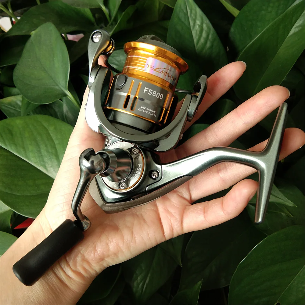 TSURINOYA-carrete de pesca giratorio ultraligero, juego ligero FS 500, 800, 1000, 4kg de potencia de arrastre 9 + 1, 5,2: 1 - imagen 2