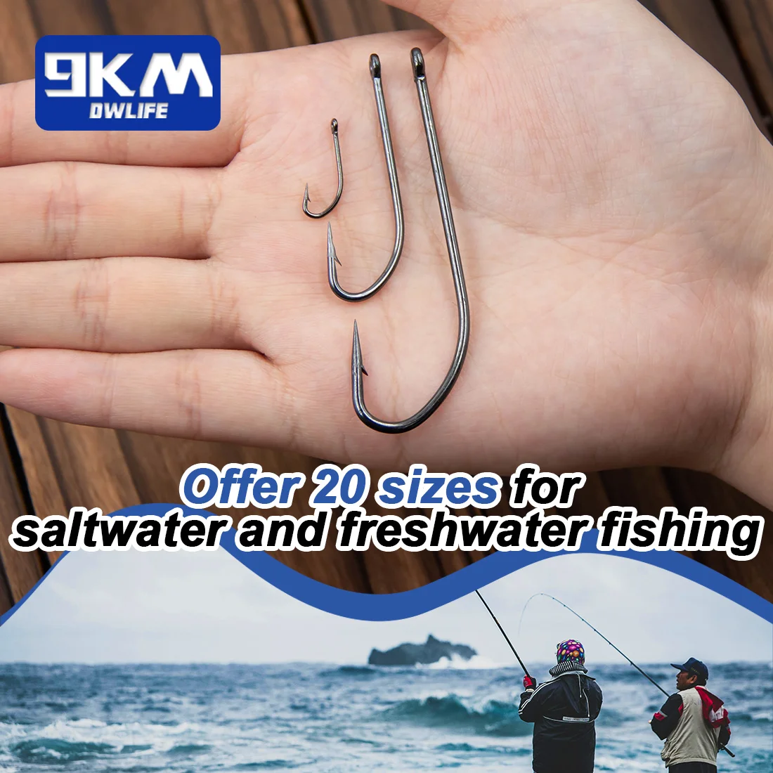 9KM Jig Head con púas – Vástago largo para vinilo suave de pesca - imagen 5