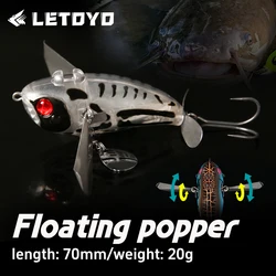 Popper LETYO – Señuelo artificial para pesca de lubina en superficie