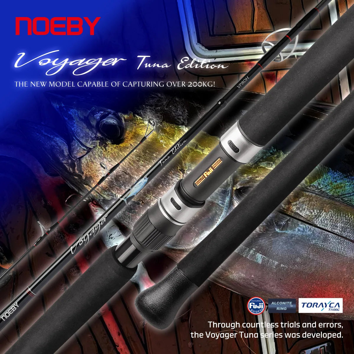 Noeby Voyager edición atún - caña pescar alta mar 200kg