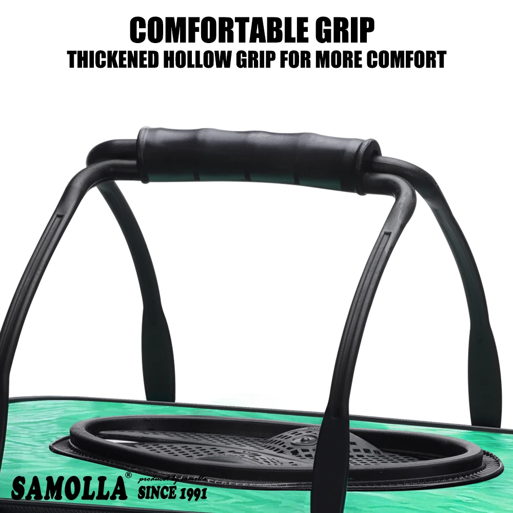 Cubo de pesca transparente EVA plegable, caja de peces vivos de EVA, accesorios portátiles para acampar al aire libre - imagen 5