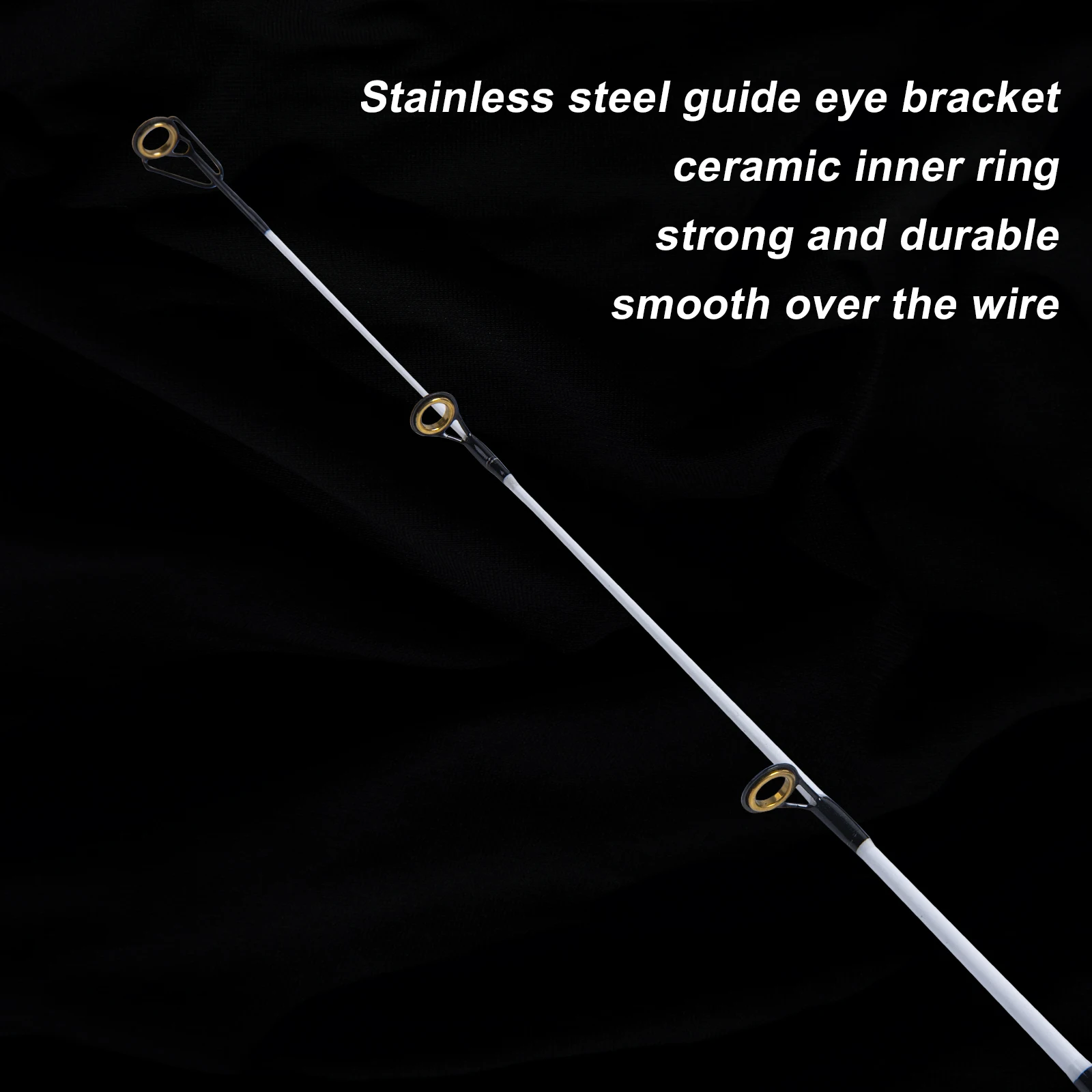 Caña de pescar en hielo Goture, 60cm, 65cm, caña de pescar de invierno, cañas de pescar en hielo de fibra de vidrio sólido, caña de aparejos de señuelo ultracorto - imagen 3