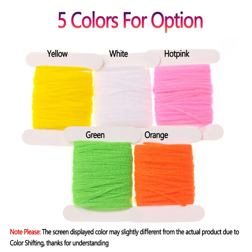 Bimoo 5 m/tarjeta sintética de alta visibilidad Para Post Wing fundas emergentes flotantes postes de paracaídas ala dividida Material de atado de moscas secas - imagen 4