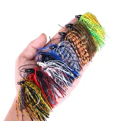 HENJIA Spinnerbait Buzzbait Negro – Señuelo para lubina y lucio