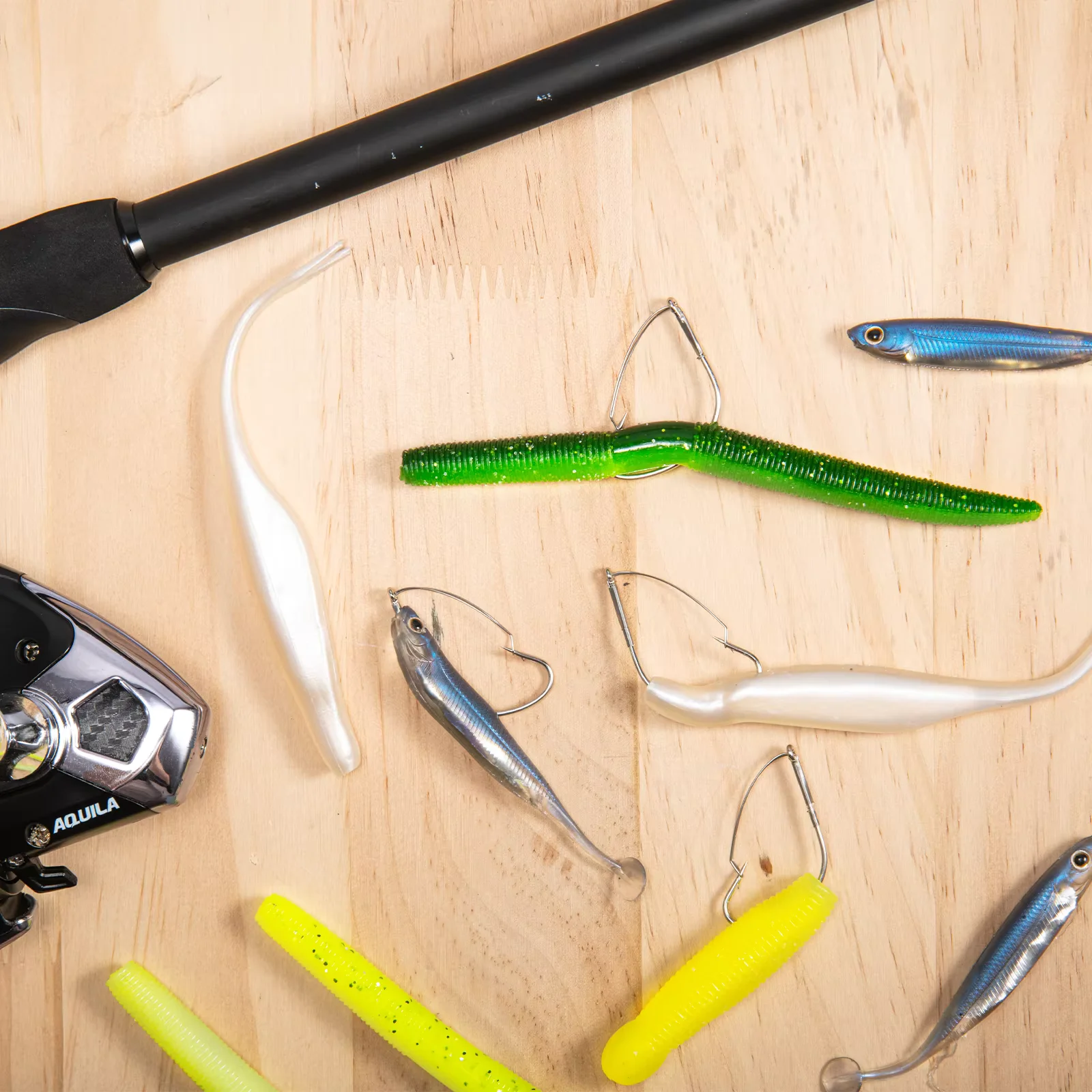 Goture 30 unids/set gancho de púas de manivela, 2 # 3 # Anzuelos de pesca sin malezas, aparejos de anzuelo compensados de espacio ancho de acero inoxidable con alto contenido de carbono